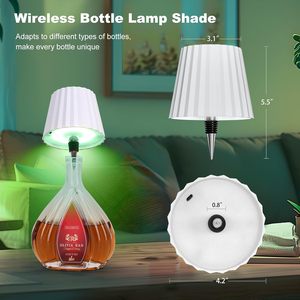 Modern Design USB Rechargeable Wireless Table <strong>Lamp</strong> with Three Colors &amp; Continuous Brightness <strong>Adjustment</strong> Bottle <strong>Lamp</strong> - Product Image 4