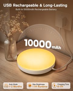Plafonnier LED rechargeable avec détecteur de mouvement radar, télécommande sans fil, aucun câblage requis - Product Image 2
