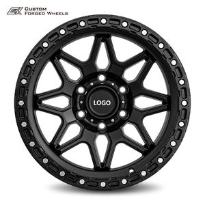 Cerchi in Lega di Alluminio Personalizzati 16-24 Pollici Nero Lucido Monoblocco Concavi Profondi in Alluminio Aerospaziale per Toyota Chevrolet - Product Image 3