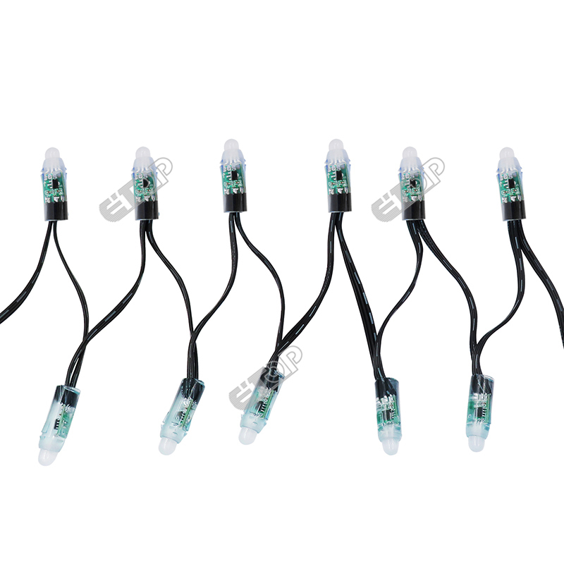 Pixel Led RGB WS2811 Dream Color Changing Addressable Christmas String Lights Waterproof 12mm DC5V 12V Advertising Board