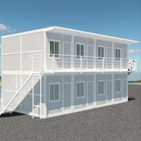 Maison conteneur pliable design moderne, préfabriquée, préfabriquée, bungalow préfabriqué, maison pliante