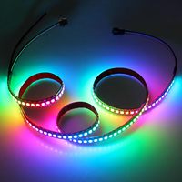 Bande LED intelligente numérique RGBIC WS2812 WS2812B adressable DC 5V, 30, 60, 96, 144 LED, pixels individuels, SMD 5050