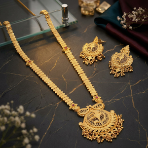 <b>Long</b> Forming <b>Necklaces</b>, Gold Forming Wedding Jewelry, Special Occasion Gift for Women Copper & Brass Chapado En Oro Oro Laminado - Product Image 2
