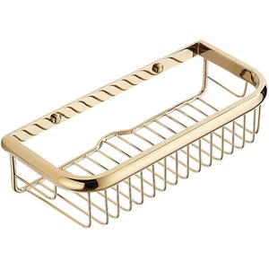 Étagère de rangement de salle de bain standard en cuivre massif, panier mural carré pour douche et toilettes, sans perçage requis - Product Image 3