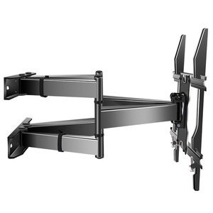 Soporte de Pared para TV de Acero Laminado en Frío, Ajustable, Inclinable y Giratorio, con Brazo Telescópico para Pantallas de 37"-75", Compatible con OEM/ODM - Product Image 4
