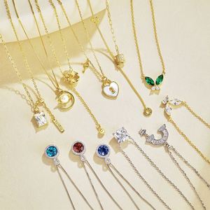 สร้อยคอจี้คริสตัลสังเคราะห์ทรงวงกลม Dylam Circle เงินแท้ 925 ประดับด้วยเพชรคิวบิกเซอร์โคเนีย 5A รูปทรงวงกลม ดีไซน์คริสตัลนิรันดร์ - Product Image 2