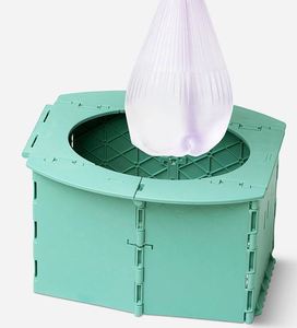 Factory-direct Supply Foldable Plastic Car-<b>mounted</b> Potty for Kids Portable Small Toilet with Free Trash Bags - Product Image 3