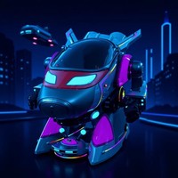 Manège d'aventure commercial en fibre de verre pour enfants Aviark - Modèle Warrior, conduite simulée, 2 joueurs, intérieur/extérieur