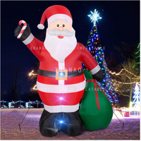 Publicité de Noël Père Noël gonflable géant Modèle de Père Noël gonflable personnalisé