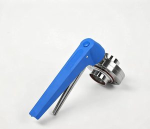 Válvula de Mariposa Sanitaria de Acero Inoxidable 304 316L con Abrazadera Tri-Clamp, Manivela de Engranaje Helicoidal Manual, Válvula de Control <span class=keywords><strong>para</strong></span> Tuberías Sanitarias de Grado Alimenticio - Product Image 6