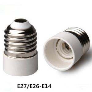 Plastic E27 To Small Edison Screw Lamp Socket E14 Light Bulb Adaptor Lamp Holder