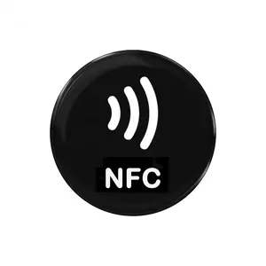 Ntg213 chip 144 byte RFID Vòng tag dính Nhãn dán nhãn NFC Trắng trống Thẻ 13.56MHz HF RFID đồng xu tag