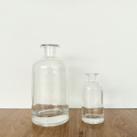 Bouteille diffuseur en verre transparent 100ml 500ml avec bouchon, bouteille vide, bouteilles diffuseur de luxe, bouteilles de boisson