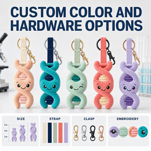 Jouet en peluche personnalisé OEM ODM, animal en peluche, porte-clés, mascotte, cadeau promotionnel générique pour événements de recherche scientifique sur les cellules humaines et soins - Product Image 5