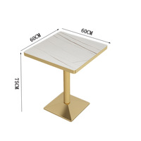 Combinaison de chaises de table en métal minimaliste moderne pour thé café dessert thé au lait hamburger snack restaurant stand canapé