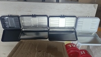 Boîtes en métal CR personnalisées, 100 % recyclables, résistantes aux enfants, avec couvercle à charnière, grandes et mini, pour rangement, boîte, étui, boîte à charnière