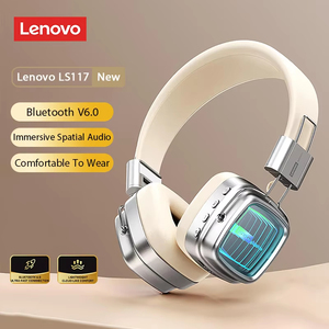 <span class=keywords><strong>Cuffie</strong></span> Wireless <span class=keywords><strong>Lenovo</strong></span> LS117 Over-Ear 6.0 con Cancellazione del Rumore ENC, Auricolari con 28 Ore di Autonomia - Product Image 3