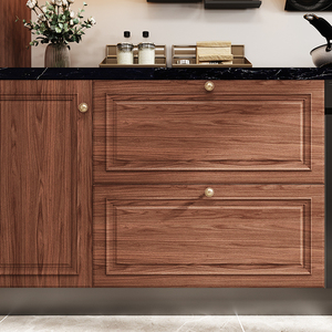 Mueble <span class=keywords><strong>de</strong></span> Cocina Modular Moderno y Duradero <span class=keywords><strong>de</strong></span> Melamina con Cajón con Bisagras y Cesta, Ecológico, <span class=keywords><strong>de</strong></span> Pared, Prefabricado para Vivienda Residencial - Product Image 5