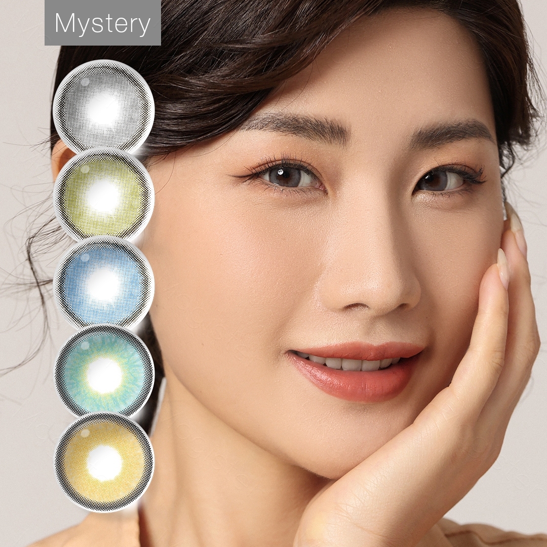 Magister brand Mystery cosmetic contact lens Dubai brown contact lenses  yearly color lens