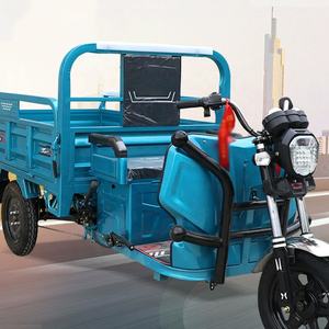 Tricycle électrique à pédales, camionnette électrique, remorque de <span class=keywords><strong>taxi</strong></span>-pedicab, camionnette électrique à plateau, 650W, pas cher - Product Image 2