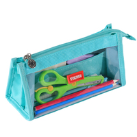 Trousse à crayons Oxford transparente double face de luxe, grande capacité, organisateur de papeterie, pochette à stylos multifonctionnelle à fermeture éclair, pour l'école