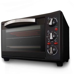 Forno elettrico multifunzione da banco 28L 1600W nero per cuocere e arrostire - Product Image 6