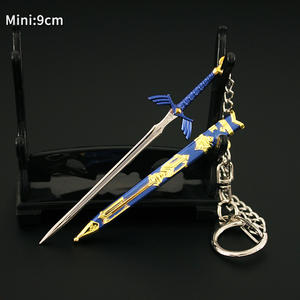 Vente chaude mini <span class=keywords><strong>épée</strong></span> porte-clés Anime 3D métal porte-clés jeu entourant porte-clés en gros pour enfant souvenir cadeau - Product Image 2