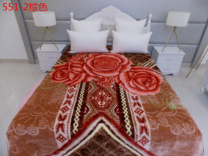 Super doux 100% polyester raschel couverture dubaï 1 pli 2 plis polaire couvertures personnalisées en relief tissé tapisserie jeter couverture - Product Image 3