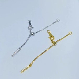 Unisex 925 Sterling Silver Tự Làm Đính Cườm Sợi Chuỗi Đơn Giản Thiết Kế Thanh Lịch Vòng Cổ Ngọc Trai Clasp Trẻ Em Phong Cách Dây Chuyền Tốt - Product Image 2