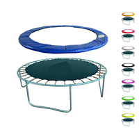 Cubierta de resorte de trampolín de 12FT/14FT/15FT, almohadilla de trampolín de ajuste Universal súper gruesa, reemplazo impermeable y resistente a los rayos UV JY