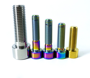 Visserie en alliage de titane à tête hexagonale interne M3/M5/M6/M8 (10-65mm) pour selles de vélo de route, personnalisable, directement de l'usine. - Product Image 1