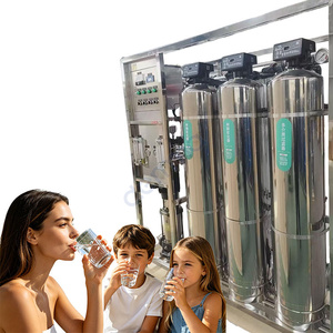 Automatic 1000LPH RO Water Purifier System Stainless Steel <b>Frame</b> 3 Filtration Tanks Reverse Osmosis <b>Plant</b> for Office Building - Product Image 3