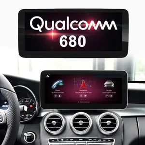 Qualcomm 680 720p 10,25 pulgadas Android 13 accesorios de coche pantalla táctil GPS Audio para Mercedes Benz Gla 200