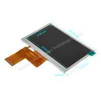 Fabrik-Bestseller 4,3 Zoll 480*272 TN Normalerweise Weißes RGB LCD-Panel Optional mit Touchscreen für Industriesteuerung 300cd/m2 Helligkeit