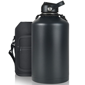 Carafe isotherme en acier inoxydable avec housse de transport, filtre à infusion amovible, 2 couvercles, poignée en paracorde, sans BPA - Product Image 1