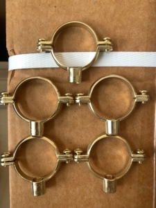 Copper Pipe <b>Clamp</b> for Water Supply Heavy Duty Brass Pipe Holder - Product Image 6