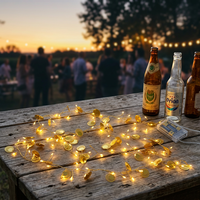 Guirlande lumineuse en métal doré N-CONCEPT, 100 micro LED, 1,8 m, alimentée par piles, décoration de Noël d'intérieur pour éclairage de table