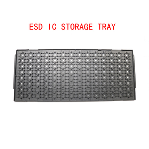 Khay đựng IC chống tĩnh điện <span class=keywords><strong>ESD</strong></span> Emebiol Q-ICT, kích thước 322*138*5mm, màu đen, chất liệu PPE MPPO, bao bì bảo quản IC, tiêu chuẩn JEDEC. - Product Image 2
