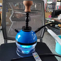 Forme unique en plastique led fantaisie table bureau narguilé acrylique shisha