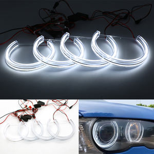 Cristal Semi 2*131mm + 2*146 <span class=keywords><strong>Angel</strong></span> <span class=keywords><strong>Eyes</strong></span> Anneaux Blanc <span class=keywords><strong>E46</strong></span> halo Anneau Lumière - Product Image 4