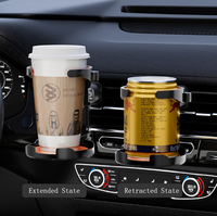 Support de boisson pour grille d'aération universel pliable rotatif à 360° réglable pour voiture, porte-gobelet et porte-bouteille, accessoires intérieurs de voiture