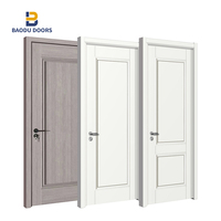 Portes en bois massif pour la maison, modèles modernes en mélamine pour l'intérieur des chambres à coucher