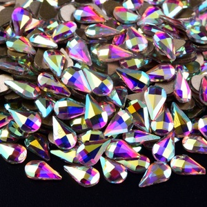 Strass en verre fantaisie à dos plat C09 Saphir K9, 51 formes, 25 couleurs, pour décoration d'ongles 3D - Product Image 5
