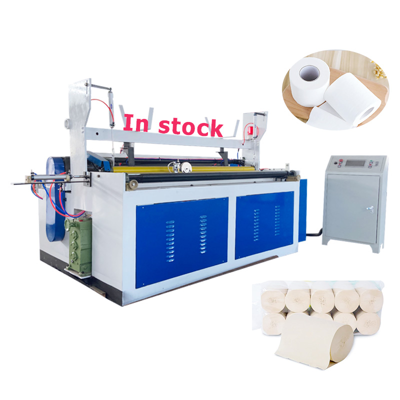 New Design Automatic Toilet Paper Roll Embossed Rewinding Machine Small Toilet Tissue Paper Making Machine