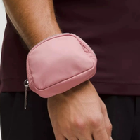 Dompet Gelang Mini Tempat Koin Tempat Kartu Portabel Kantong Kunci Kecil Tas Genggam Perjalanan untuk Penggunaan Sehari-hari