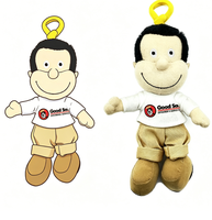 Poupée en peluche personnalisée, jouet doux, porte-clés, mascotte, animaux en peluche pas chers, poupées garçons