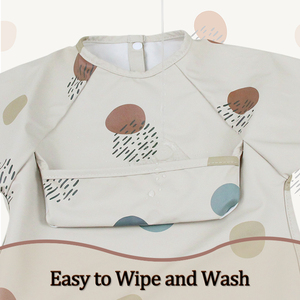 Детский водонепроницаемый нагрудник с длинными рукавами - Product Image 2