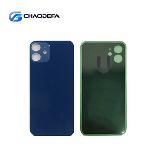 Wholesale Cheap OEM Big Hole Colorful Back Glass <b>Cover</b> for iPhone 12 Mini Phone Battery Rear <b>Door</b> Housing - Product Image 6