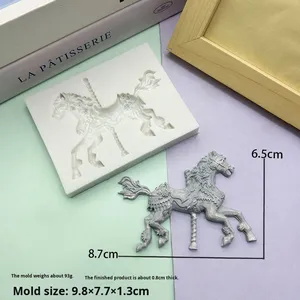 Molde de Silicona para Pastel con Diseño de Caballo Volador, para Decoración de Fondant y Mousse de Chocolate, Oferta del Año del Caballo - Product Image 3