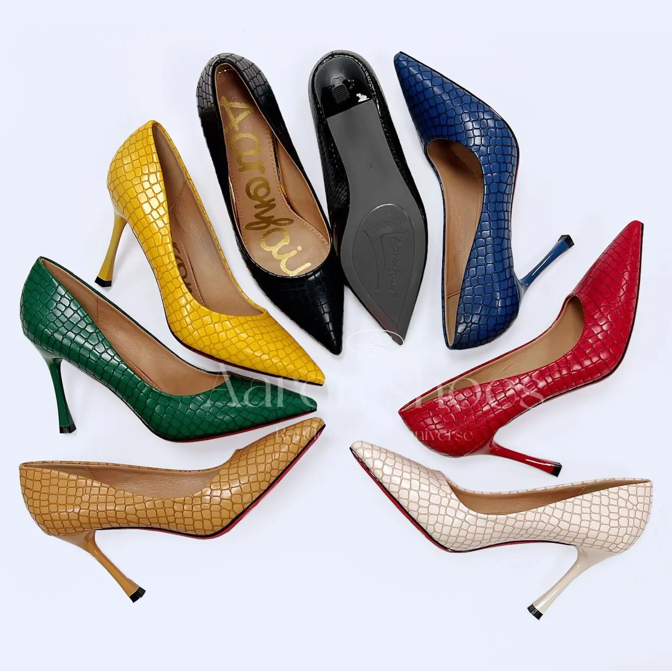 New Arrival Women Sexy Elegant Comfortable High Heel Glossy Dress Shoes For Wedding